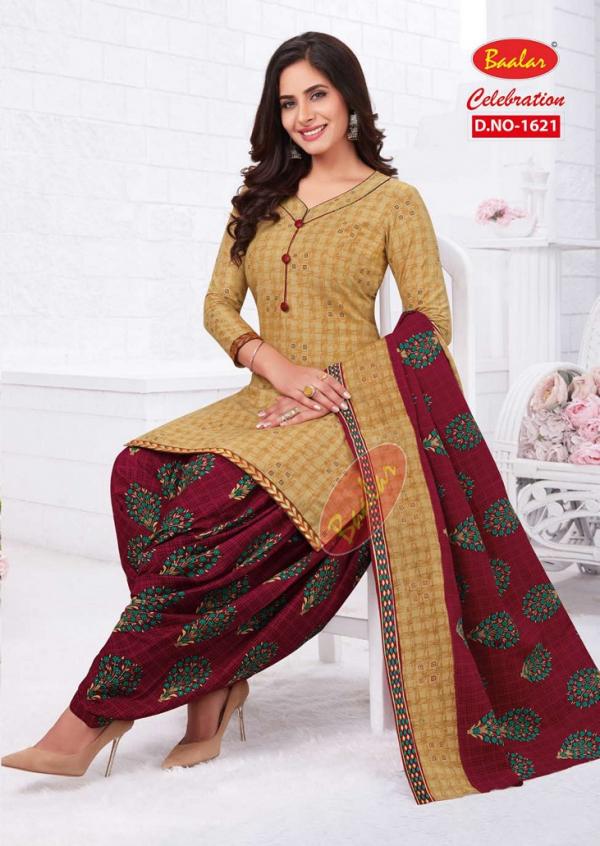 Baalar Celebration Vol-16Cotton Designer Patiyala Dress Material